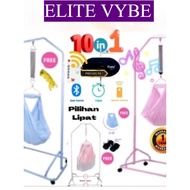 Elite Vybe Auto Swing Baby Cradle | SIRIM Approved | 10-in-1 Set with Remote | 1-Year Warranty | Pin