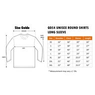 MAROON QD5406 100% MICROFIBER JERSEY QUICKDRY ROUND NECK LONG SLEEVE TSHIRT UNISEX LENGAN PANJANG QD