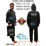 Axio Raincoat Jacket Pants Set AX 332 Carbon/Axio Rubber Raincoat Type 332 Original Carbon Series
