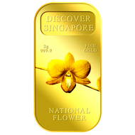 Puregold 99.99 ทองคำแท่ง 2g  ลาย Singapore National Flower นำเข้าจากสิงคโปร์