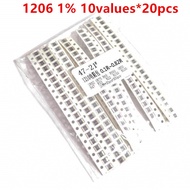 0603 0805 1206 1210 chip resistor kit 10values*20pcs=200pcs SMD Resistors Assorted DIY Kit Set 0R10