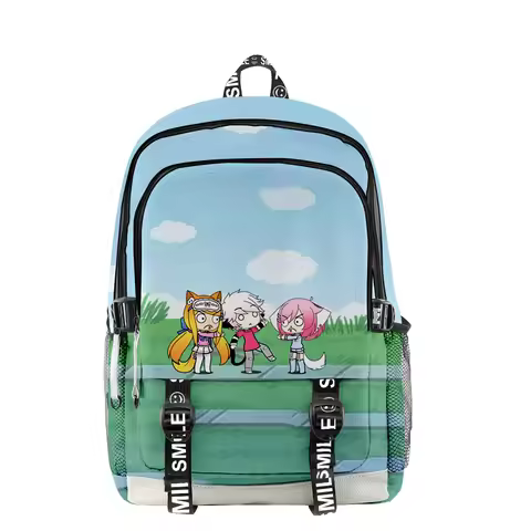 School Bags Luxury Novelty Cool Gacha Life 3D Print Student Unisex Oxford Waterproof Notebook multif