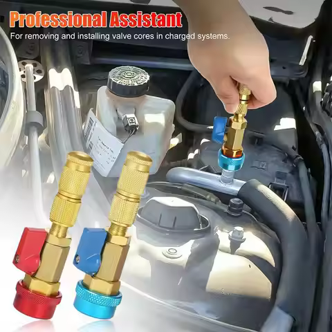 R134A R12 Valve Core Quick Remover Installer Tool For Car Air Conditioning Repair Tool Adjustable Hi