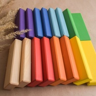 木積木玩具彩虹蒙特梭利積木套組禮品