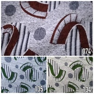 Kain Chenille Regatta Sofa / Kursi Motif Abstrak Modern - Valentino