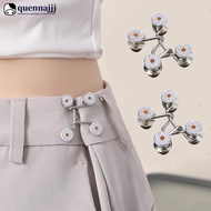 QUENNA 2Pcs-Set Adjustable Metal Skirt Trousers Buttons Retractable Pants Button Jeans Waist Buckle 
