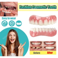 [Ready Stock]2PCS Gigi Palsu New Fashion Cosmetic Teeth Perfect Instant Smile Veneers Teeth Comfort Fit For Top False Dental Veneer Teeth Upper and Bottom