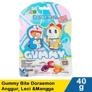 Jlo Gummy Bite Doraemon Lychee Grape & Mango 40G