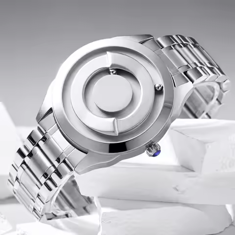 EUTOUR Men's Personalized Watch with Magnetic Beads Creative Sports New Concept Hands-Free Design St