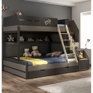 [SG Seller] Children bunk bed with pull out storage bed | Kids bunk bed | Double decker