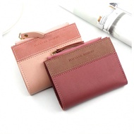 1pc Fashionable Multi-Color Bi-Fold Buckle Short Wallet Multi-Card Slot ID Card Photo Collection Bag