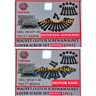 SKRU SCREW BOLT SET COVER ENJIN ENGINE YAMAHA 125 125Z 125ZR SCREW MAGNET COVER + SCREW CLUTCH COVER