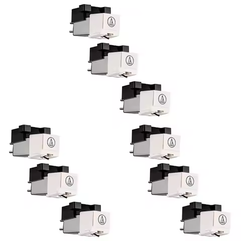 ABGI-9Pc AT3600L Magnetic Cartridge Stylus LP Vinyl Record Player Needle For Turntable Phonograph Pl