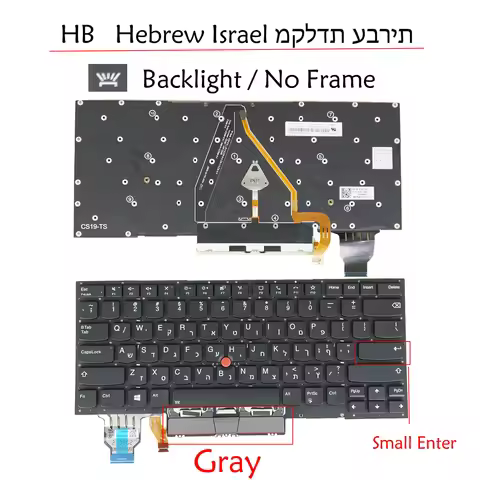Backlit Keyboard For Lenovo 168A00N ThinkPad X1 Carbon 7th Gen 20QD 20QE 20R1 20R2, X1 Carbon 8th Ge