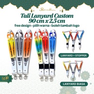 Custom 2-Sided ID Card LanyardTALI, Nylon Material, 2 cm Stopper Hook, Free Request Logo ColorDesign