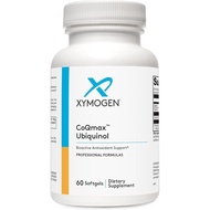 XYMOGEN CoQmax Ubiquinol - 200mg CoQ10 - Patented Stabilized Form - Coenzyme Q10 for Antioxidant Bra