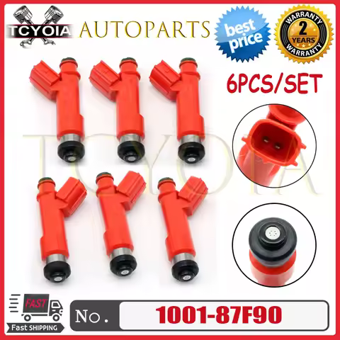 6Pcs High Quality Fuel Injectors Nozzle 850cc for Toyota Supra 7M-GTE 2JZ-GTE-11 Aristo V300 1001-87