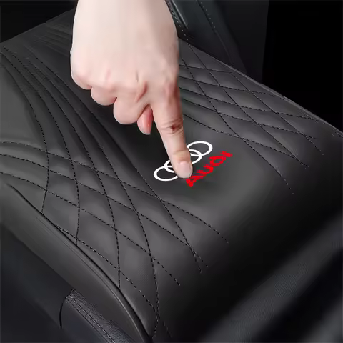Car Armrest Mat Center Console Arm Rest Protection Pad For Audi Sline A1 A2 A3 A4 A4L A5 A6 A6L A7 A
