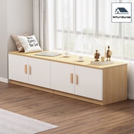 Side Window Cabinet Floor Storage Cupboard Cabinet (L60/90 x W40 x H40cm)