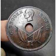 Sarawak Old Copper Coin Rajah Charles Brooke 1 Cent Year 1893