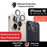 LionShield iPhone 16 Pro Max/15/14/13/12/11 Plus Mini Camera Protector Lens Cover (Tempered Glass)