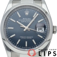 勞力士 Datejust 36 男士腕錶，蠔式藍色，Datejust 36 126200，附原廠錶盒、保固卡，不鏽鋼材質，男士腕錶，藍色錶盤，拋光處理，成色極佳 [二手]