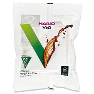 HARIO - (新包裝) V60_01漂白手沖咖啡濾紙(1-2杯用 x100張)VCF-01-100W【平行進口貨品】