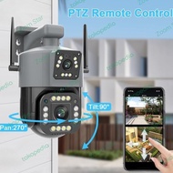 CCTV Dual Camera Lens Outdoor 8MP+8MP Speed Dome App V380Pro Ip Cctv