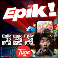 Tune Talk Epik 5g  Tanpa Had Plans