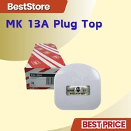 MK 654WHI 13A CERAMIC BAKELITE 250V PLUG TOP(SIRIM APPROVED) HEAT RESISTANT 13A PLUG TOP 3PIN PLUG