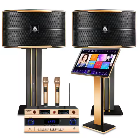 21.5 " Chinese Karaoke Machine Wireless Microphone 4TB InAndOn Karaoke Set Player International KTV 