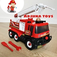 Large Size Firefighter Toy PullBack Fire Squad Truck/Children's Toy Car