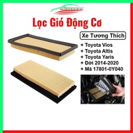 Lọc gió động cơ ô tô Toyota Vios Altis Yaris 2014-2020 Mã 17801-0Y040 lọc sạch không khí tiết kiệm n
