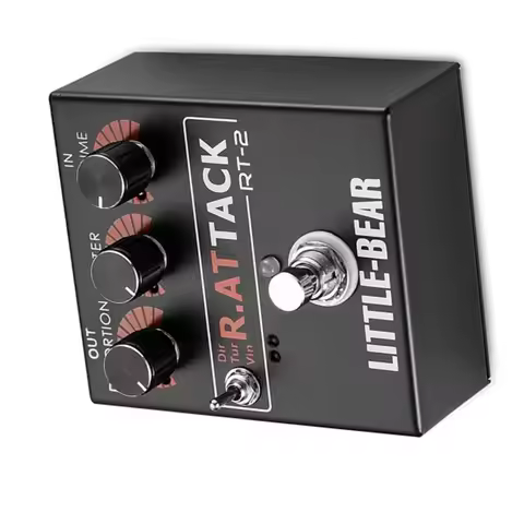 AT82-Hifi Guitar Amplifier LM308AN Electric Guitar Effector Little Bear 3 RAT Models(DIRTY/TURBO/VIN