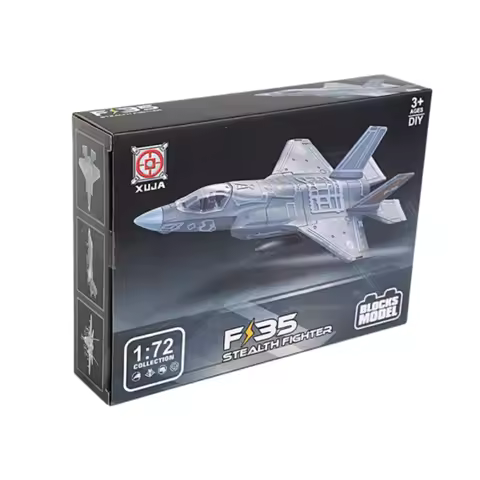 1/72 Amercia F-35 Stealth Fighter Lightning II Model Creative Military Series Building Blocks Assemb