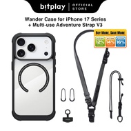 BITPLAY Magnetic Wireless Charging Phone Case For iPhone 17 air Pro Max Shockproof + anti-lost Strap