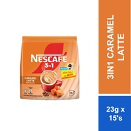 NESCAFÉ 3in1 Caramel Latte, Coffee Mix, 15 Coffee Sticks 23g