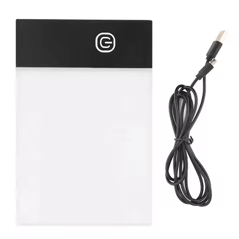 3.3 x 5.1in LED Light Board Ultra Thin USB Powered Drawing Tablet Adjustable Brightness LED Drawing 