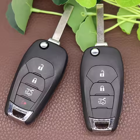 2pcs 3/4BNT Remote Flip Car Key Shell Case For Chevrolet Cruze Trax LS Badge Spark Sonic Aveo Tracke