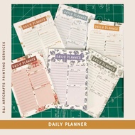 Daily Planner | Tearable Daily Planner | A6 Daily Planner 50 pages