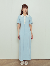 AILUMI - Tavia Knit Dress เดรสไหมพรมทรงเข้ารูป ทอลายเกรียวพิเศษเต็มตัว ดีไซน์เรียบหรูใส่ง่ายทุกโอกาส