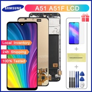 Original Screen With Frame For Samsung Galaxy A51 A51F A515F LCD Display Touch Screen Digitizer Assembly Replacement Parts