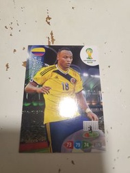 ⚽世界盃名場面!｜Panini 官方正貨｜2014巴西世界盃 Adrenalyn XL 系列球卡｜哥倫比亞18號 Zúñiga 絕版經典收藏單卡
