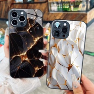 Luxury metallic cracked marble glass case for iPhone 17 16 15 14 13 12 11 8 7 6 6s 6p 7p 8p 6g 7g 8g
