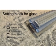 setting block for glass