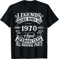 55th Birthday Tee Vintage Legends Born In 1970 55 Years Old T-Shirt