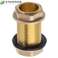 MIOSHOP Bulkhead Fitting, G1/2 G3/4 G1 Male Brass Tube Adaptor, Water Tank Adapter Hose Fitting Wate