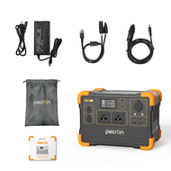 Pecron E600LFP Power Station Power Box แบตเตอรี่สำรองพกพาความจุ1200W/614WH/192000mAh เครื่องสำรองไฟฉ