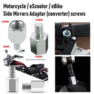 SIDE MIRROR Motorcycle Side Mirror Adapter Bolts Screw HONDA YAMAHA 1PCS 10MM MIRROR ADAPTER NUT EX5