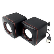 Loa Máy Tính Mini 2.0 Có Dây GUTEK G101 Hình Xí Ngầu Với Jack Cắm 3.5 Nhỏ Gọn Âm Thanh Chất Lượng Dù